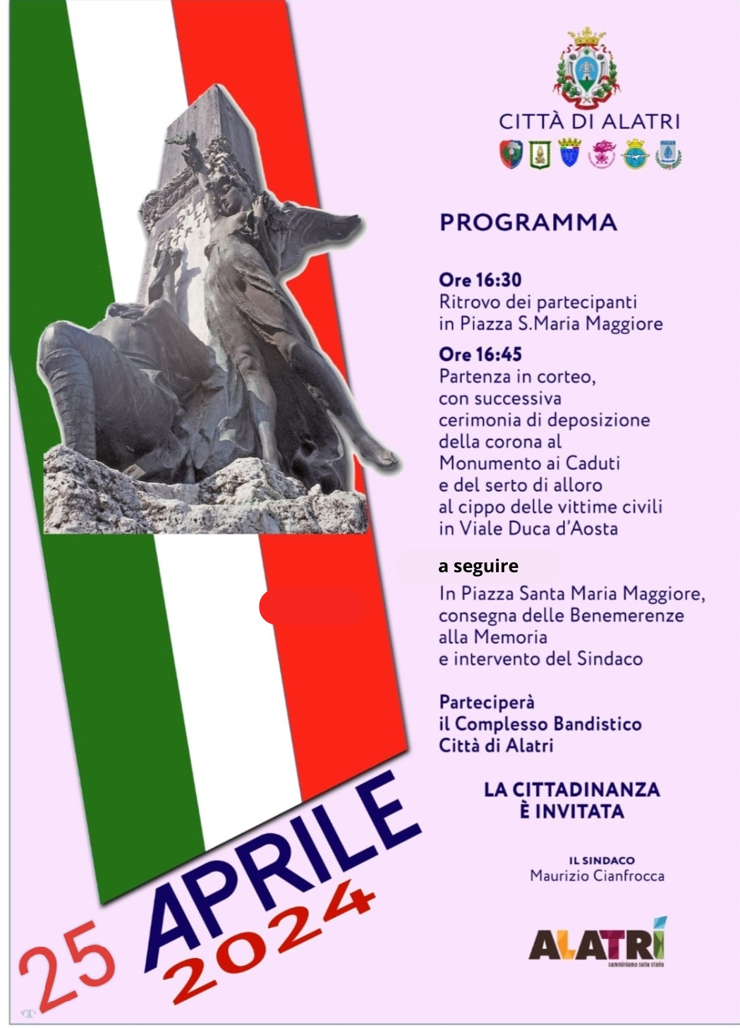 Anniversario della Liberazione dell'Italia - 25 Aprile 2024